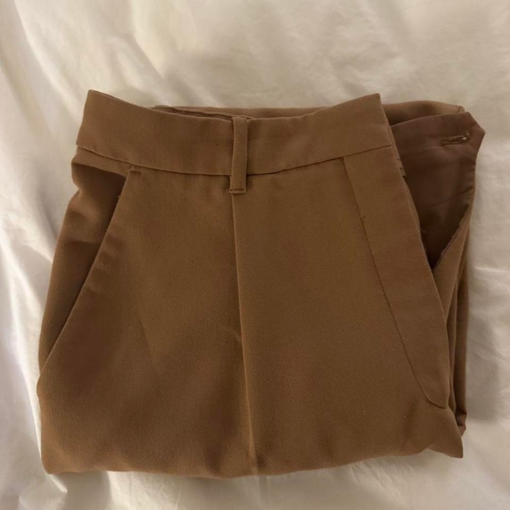 Abercrombie & Fitch Sloane Straight Leg brown trousers Size 16